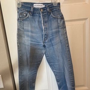 EB Denim Vintage Unraveled Light Wash Jeans Size 24